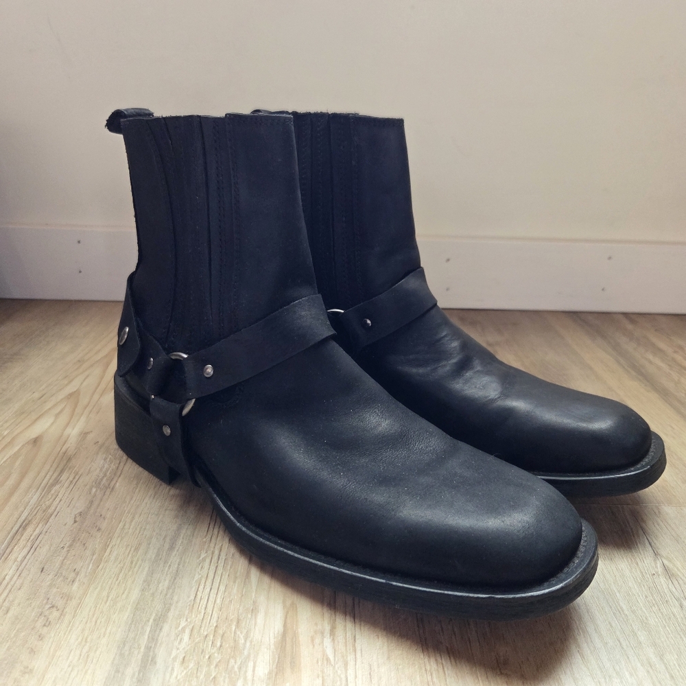 Kenneth Cole NY Genuine Leather Soles Men 12 Moto Westen